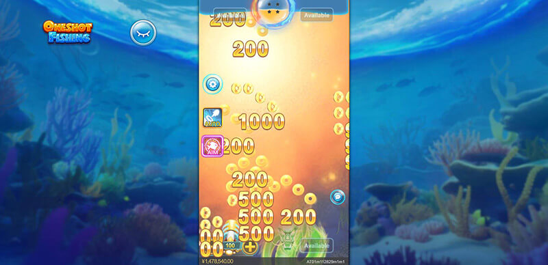 CQ9 Oneshot Fishing Paytable - Bomb Fish Effect