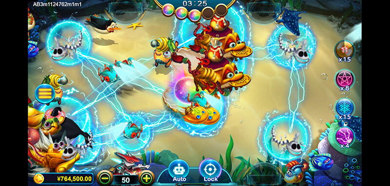 CQ9 Paradise Leviathan Fishing Paytable - Electric Eel Effect