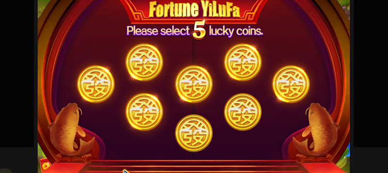 JDB Fishing YiLuFa - Fortune Yilufa 5 Lucky Coins