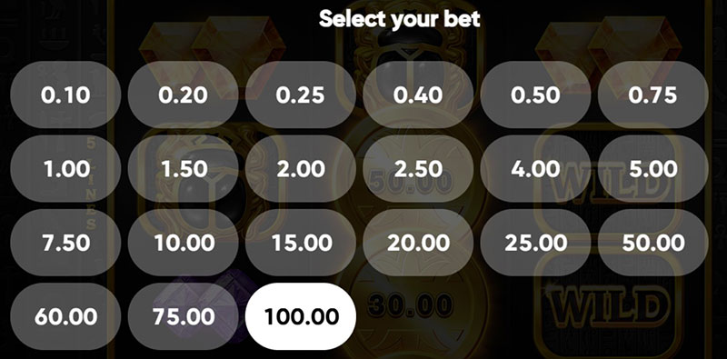 3 Oaks 3 Coins Egypt Slot - Betting Option
