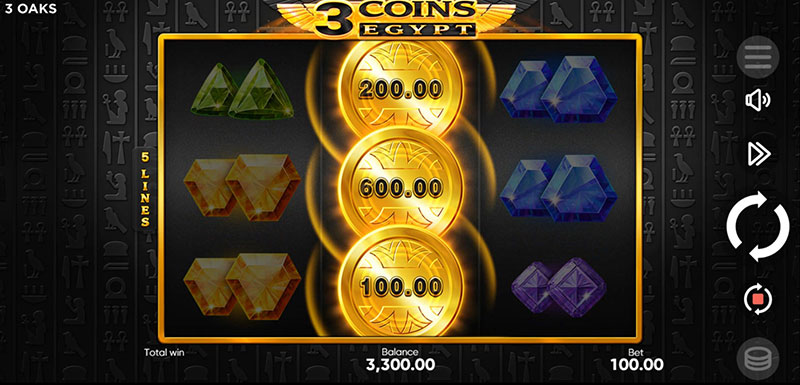 3 Oaks 3 Coins Egypt Slot - Bonus Game