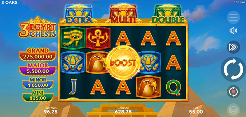 3 Oaks 3 Egypt Chests Slot - Boost Symbol