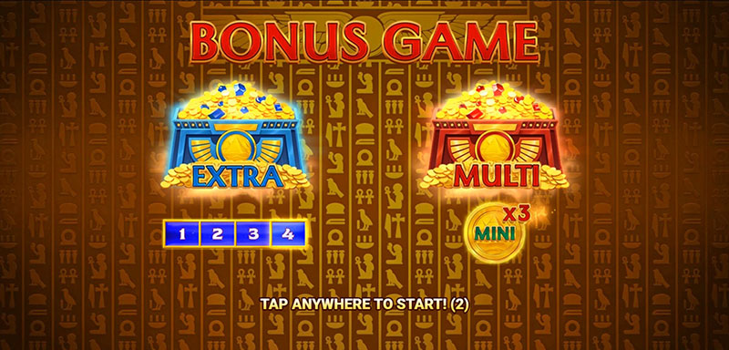 3 Oaks 3 Egypt Chests Slot - EXTRA and MULTI Bonus Game