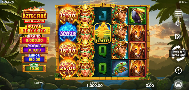 Guide to Play 3 Oaks Aztec Fire Slot