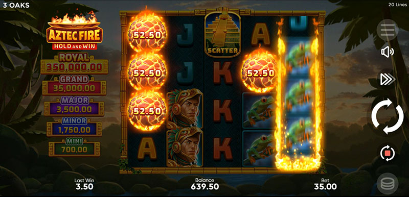 3 Oaks Aztec Fire Slot - Bonus Symbol