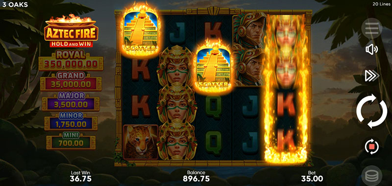 3 Oaks Aztec Fire Slot - Scatter Symbol