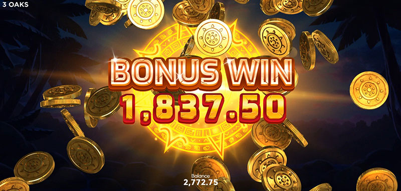 3 Oaks Aztec Fire Slot - Total Bonus Win