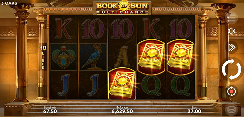 3 Oaks Book of Sun Multichance Slot - Scatter Symbol