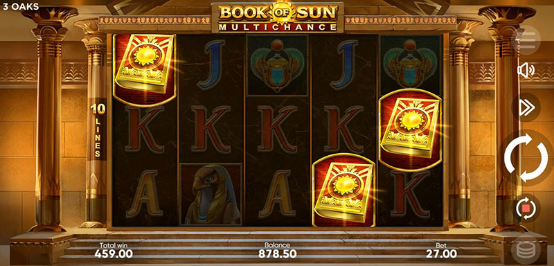 3 Oaks Book of Sun Multichance Slot - Free Spins Bonus