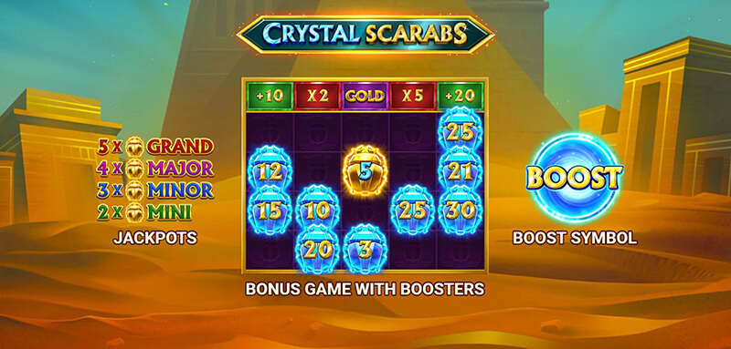 3 Oaks Crystal Scarabs Slot Game
