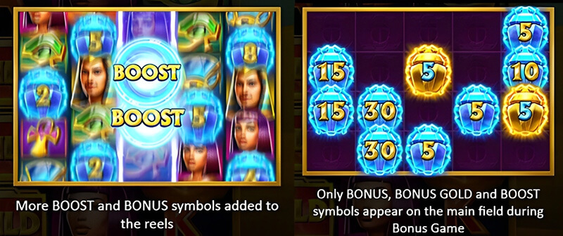 3 Oaks Crystal Scarabs Slot - Bonus Features