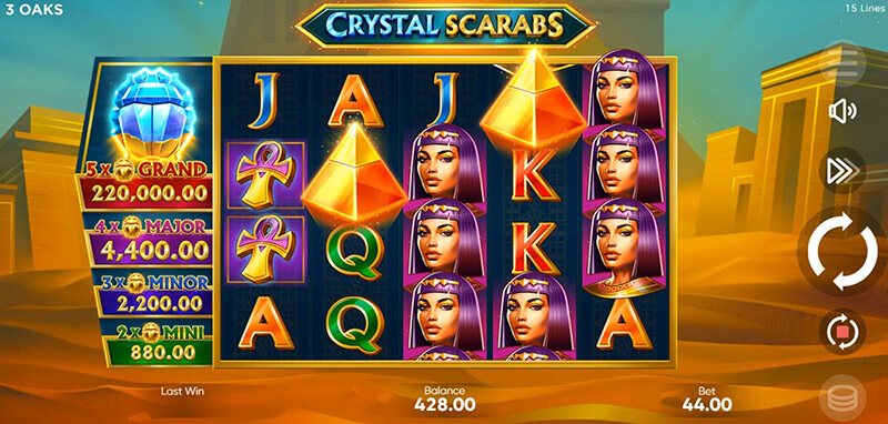 3 Oaks Crystal Scarabs Slot - Scatter Symbol