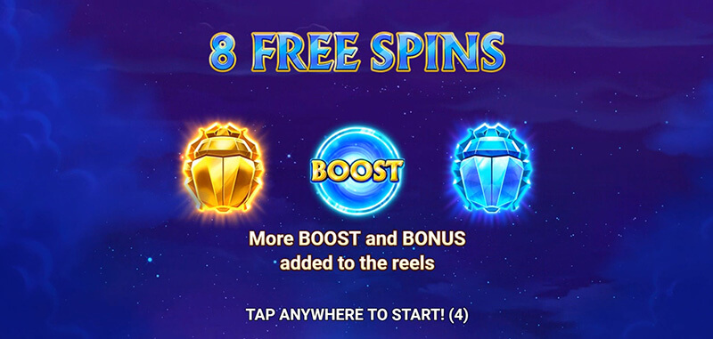 3 Oaks Crystal Scarabs Slot - 8 Free Spins