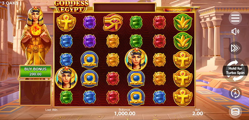 Guide to Play 3 Oaks Goddess of Egypt Slot