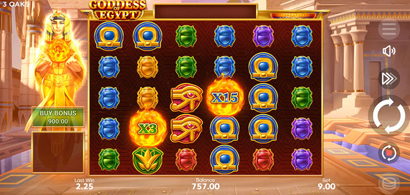 3 Oaks Goddess of Egypt Slot - Multiplier Symbol