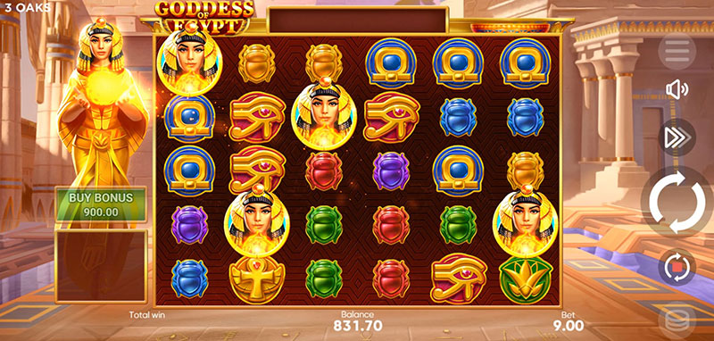 3 Oaks Goddess of Egypt Slot - Free Spins Bonus Game