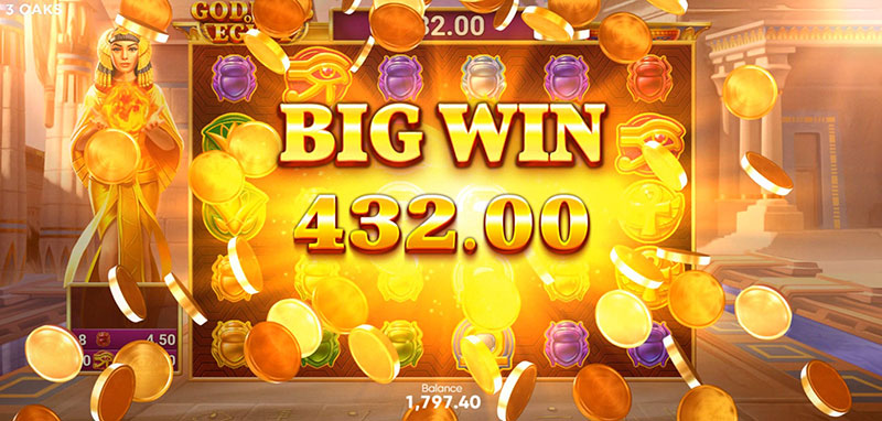 3 Oaks Goddess of Egypt Slot - Big Win