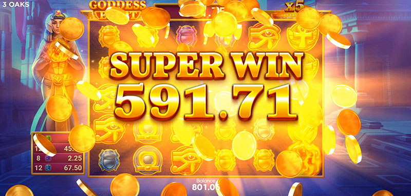 3 Oaks Goddess of Egypt Slot - Super Win