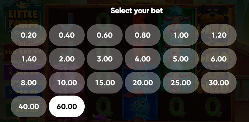 3 Oaks Little Farm Slot - Betting Option
