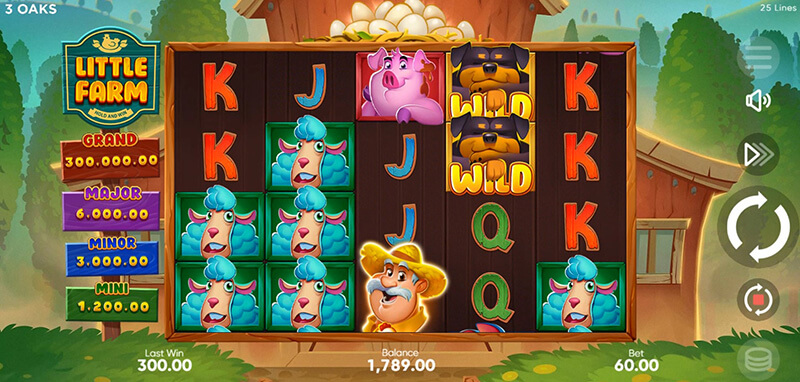 3 Oaks Little Farm Slot - Jackpot