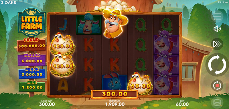 3 Oaks Little Farm Slot - Boost Feature Summed