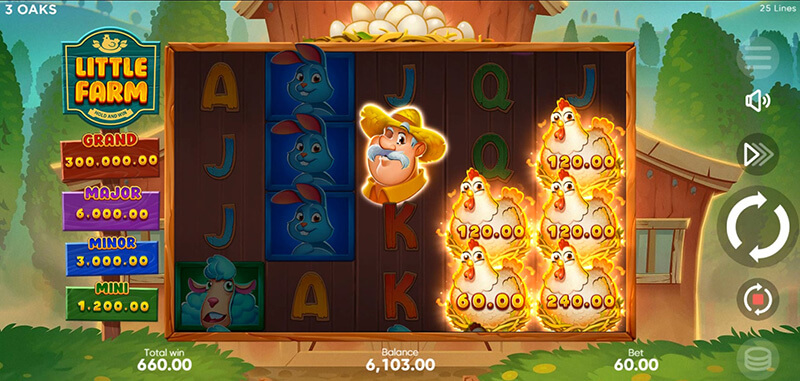 3 Oaks Little Farm Slot - Bonus Game