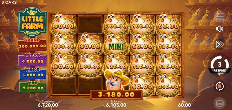3 Oaks Little Farm Slot - Boost Symbol Trigger