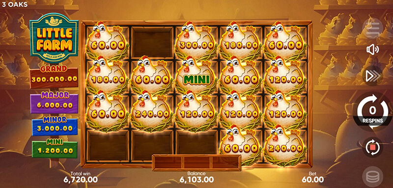 3 Oaks Little Farm Slot - Respin Reaches Zero