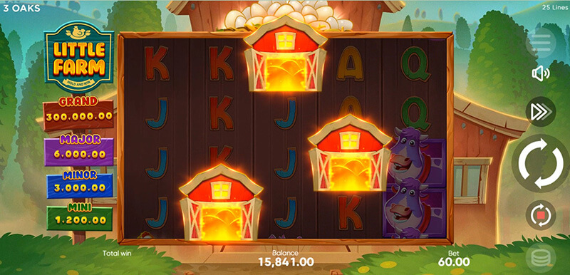 3 Oaks Little Farm Slot - Free Spins Bonus Game