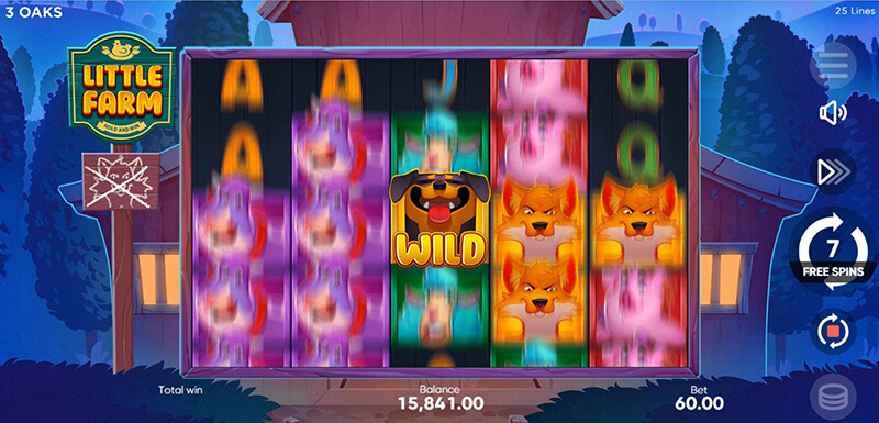 3 Oaks Little Farm Slot - Walking Wild Symbol