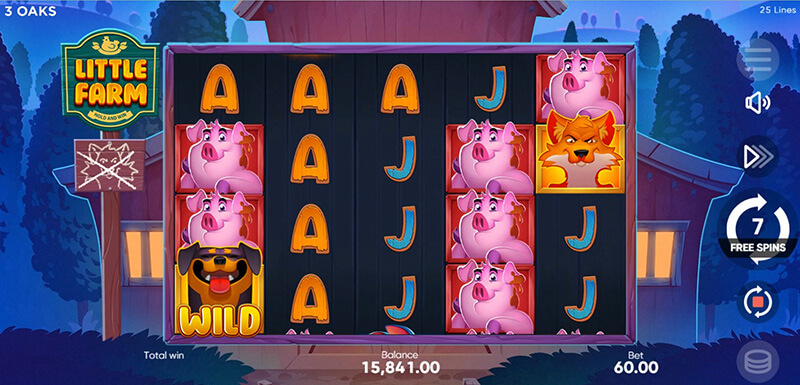 3 Oaks Little Farm Slot - Fox Symbol