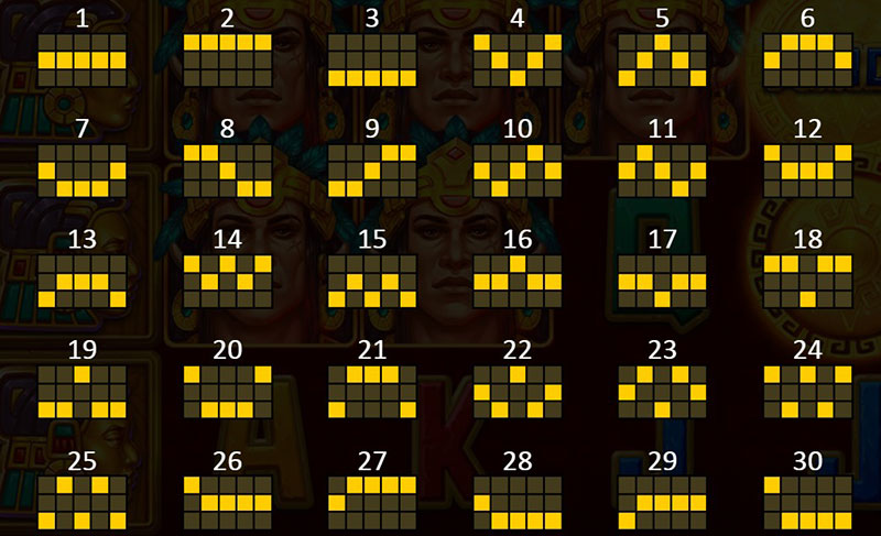 3 Oaks Maya Sun Slot - 30 Paylines