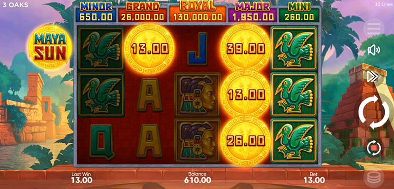 3 Oaks Maya Sun Slot - Bonus Symbol