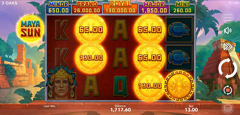 3 Oaks Maya Sun Slot - Trigger Super Bonus Game