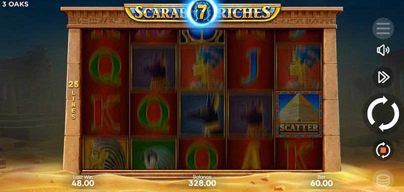3 Oaks Scarab Riches Slot - Wild Scarab Feature