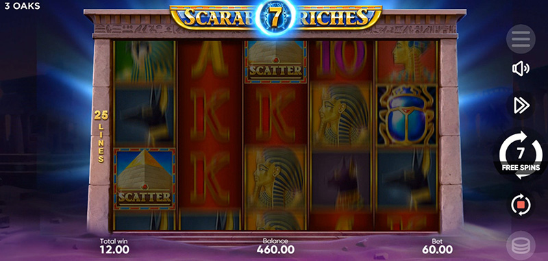 3 Oaks Scarab Riches Slot - Wild Scarab Feature