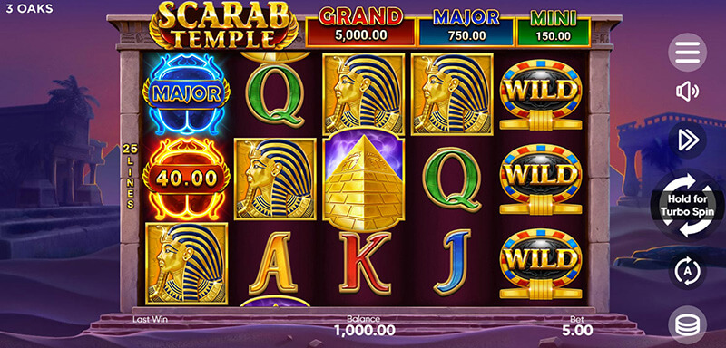 Guide to Play 3 Oaks Scarab Temple Slot