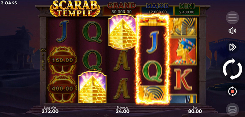 3 Oaks Scarab Temple Slot - Scatter Symbol