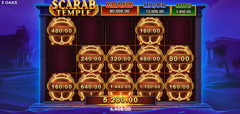 3 Oaks Scarab Temple Slot - Totan Bonus Win