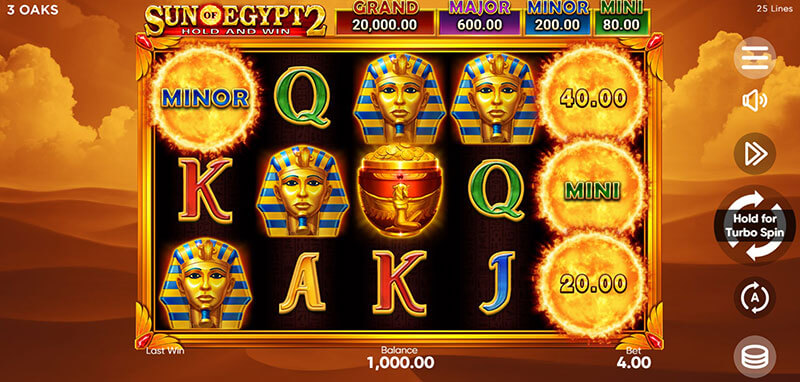 Guide to Play 3 Oaks Sun of Egypt 2 Slot