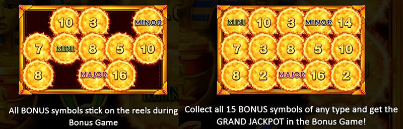3 Oaks Sun of Egypt 2 Slot - Bonus Features