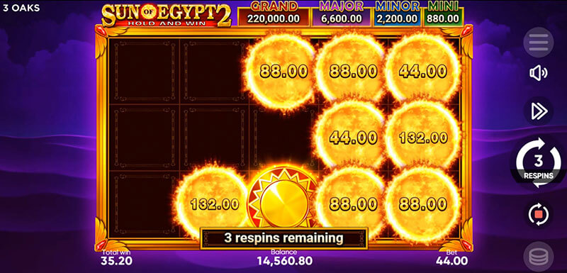 3 Oaks Sun of Egypt 2 Slot - Mystery Symbol