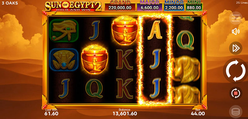 3 Oaks Sun of Egypt 2 Slot - Scatter Symbol