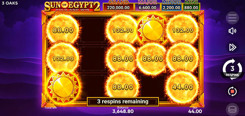3 Oaks Sun of Egypt 2 Slot - Mystery Symbol Land