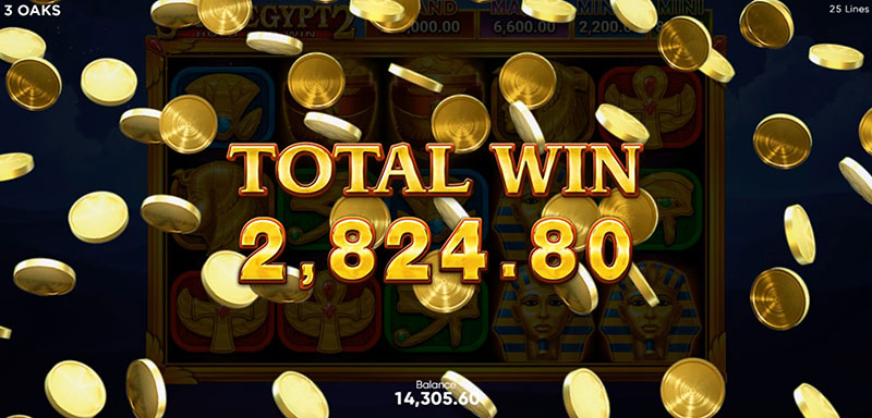 3 Oaks Sun of Egypt 2 Slot - Total Win
