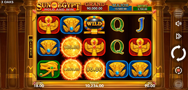 3 Oaks Sun of Egypt Slot - Bonus Symbol