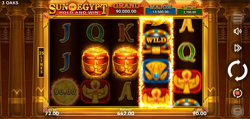 3 Oaks Sun of Egypt Slot - Scatter Symbol