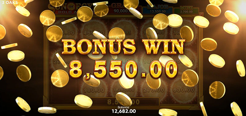 3 Oaks Sun of Egypt Slot - Bonus Win