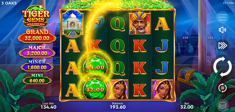 3 Oaks Tiger Gems Slot - Bonus Symbol