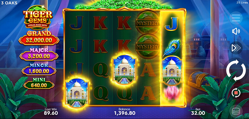3 Oaks Tiger Gems Slot - Scatter Symbol